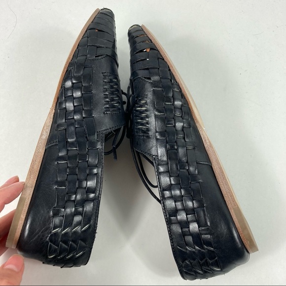 Will Leather Goods Black Woven Women's Shoes - Picture 8 of 10